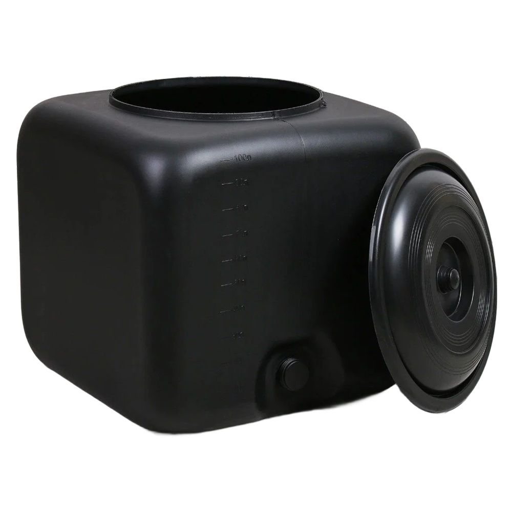 Бак для душа 100 л 500 х 500 х 550 мм черный