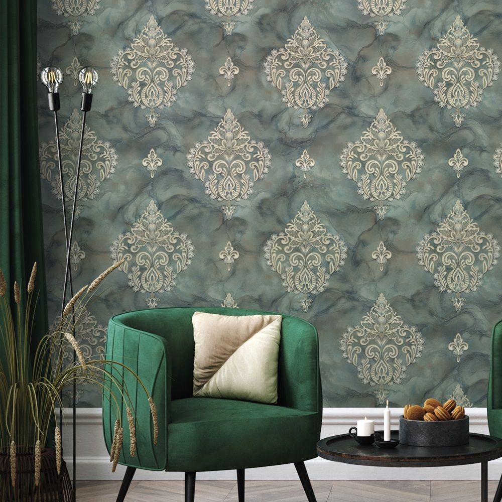 Обои 11144-05 Артекс 1,06x10 м Кружево зеленый