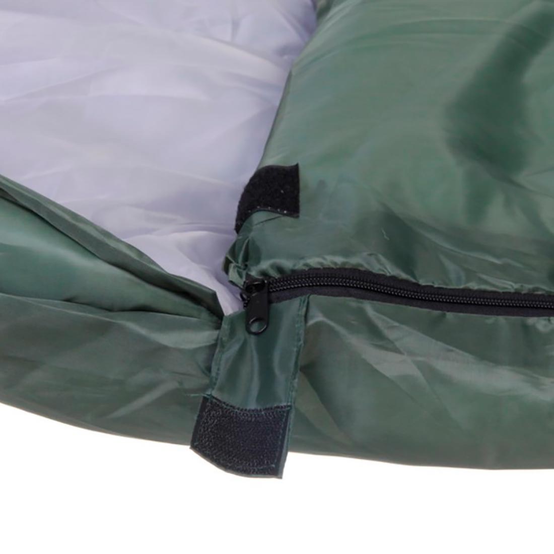 Спальный мешок  Одеяло с капюшоном 210х75см 2400гр зеленый -5С