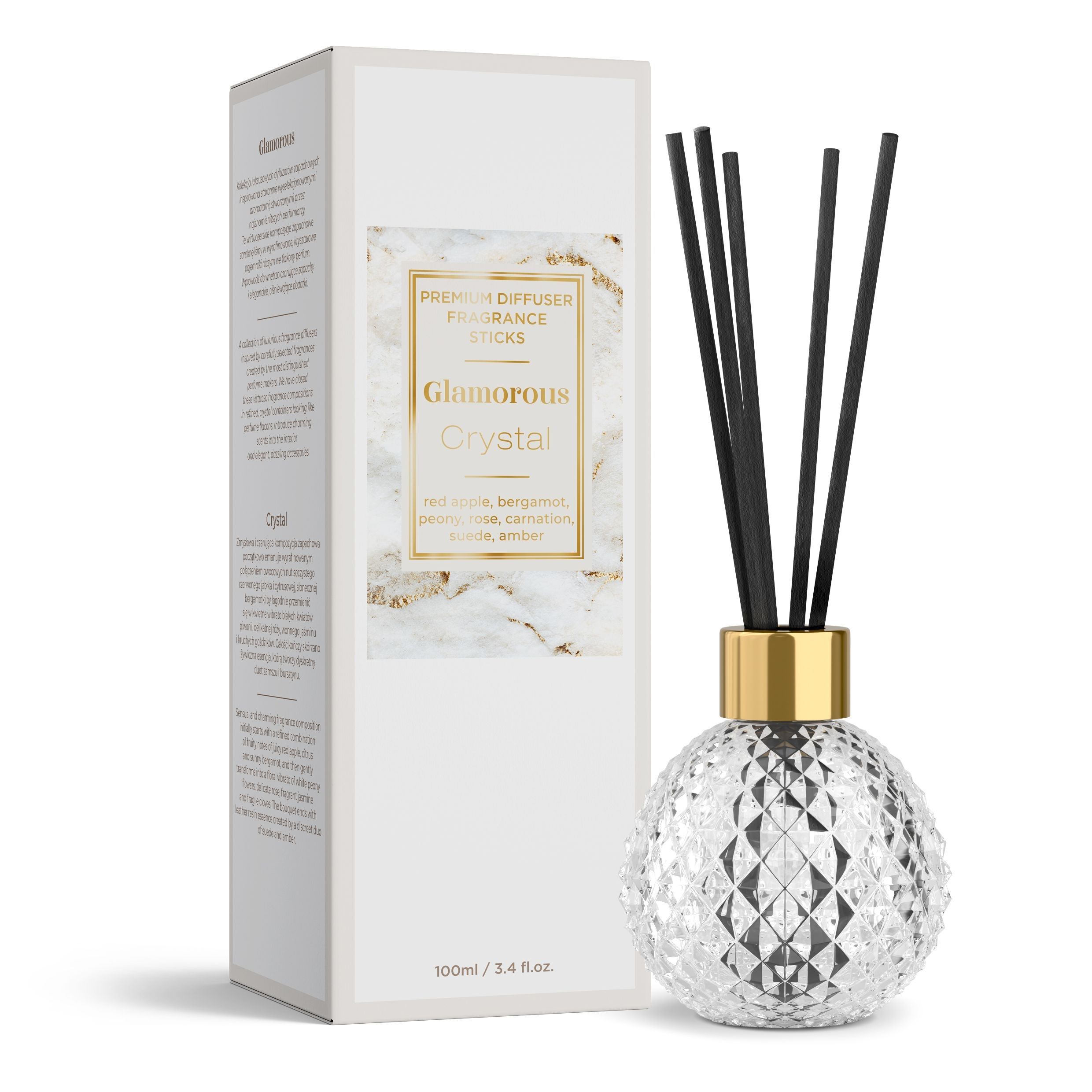 Аромадиффузор с палочками Bartek Glamorous Crystal Гламур Кристалл 100 мл