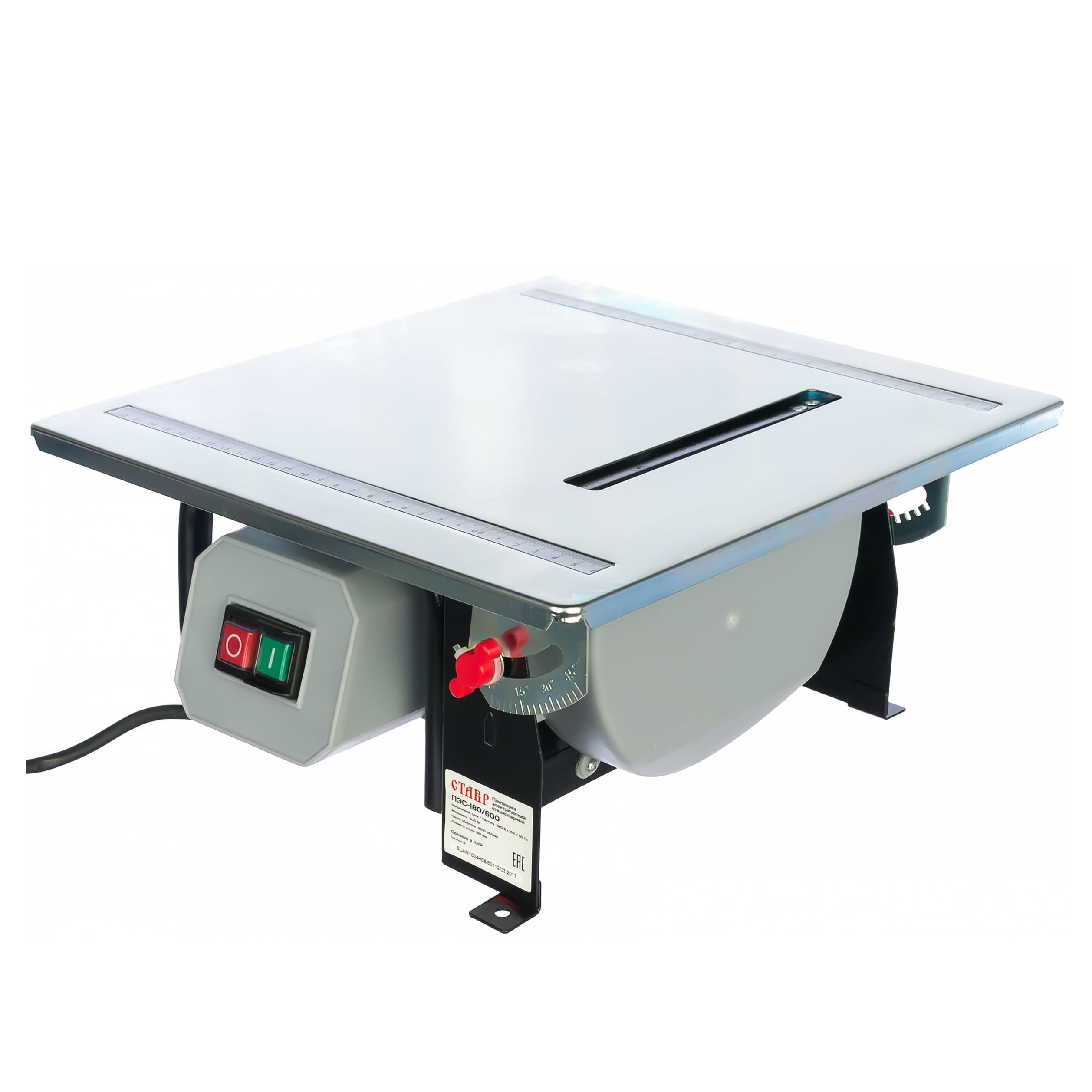 Плиткорез электрический Ставр ПЭС-180/600 600Вт 180 мм 2950 об/мин 0-45⁰ магнитный выключатель