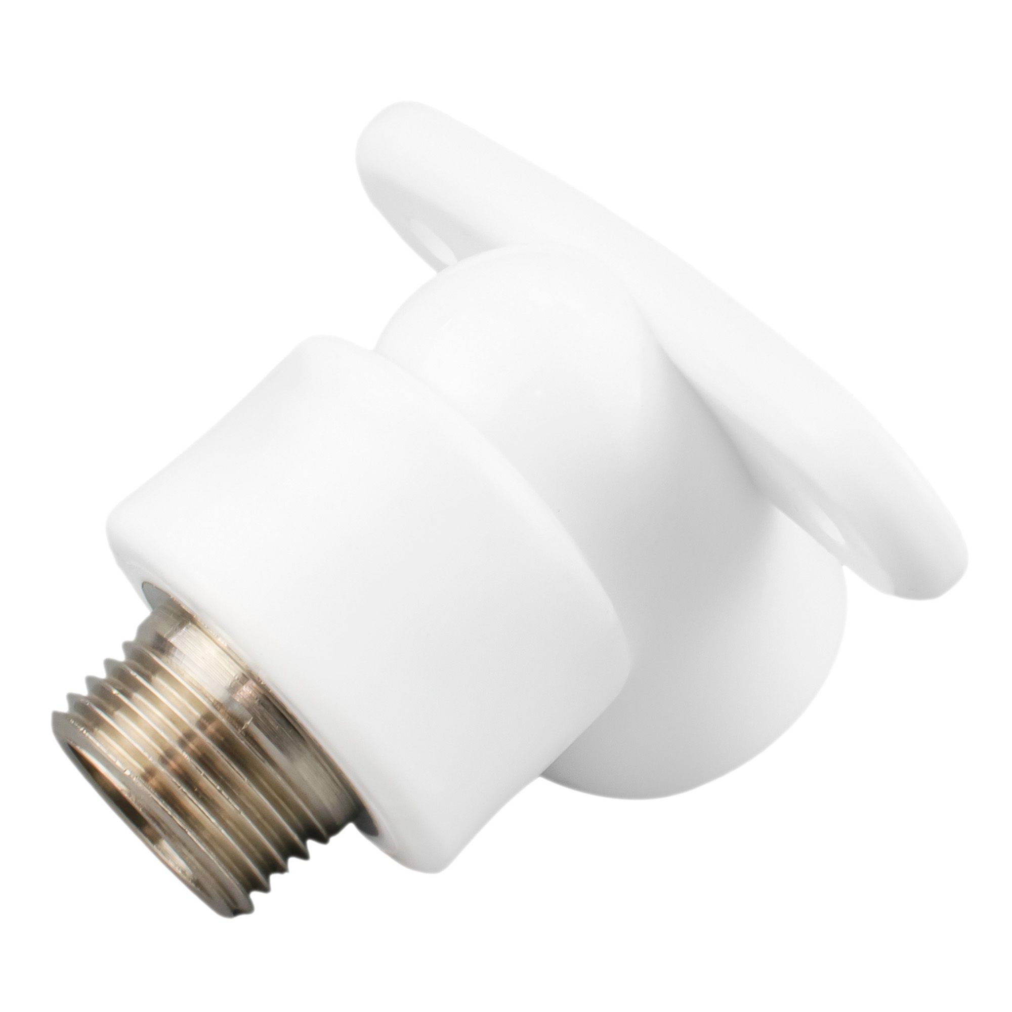 Угольник комбинир. полипропилен 20 мм х 1/2'' ВР с креплением