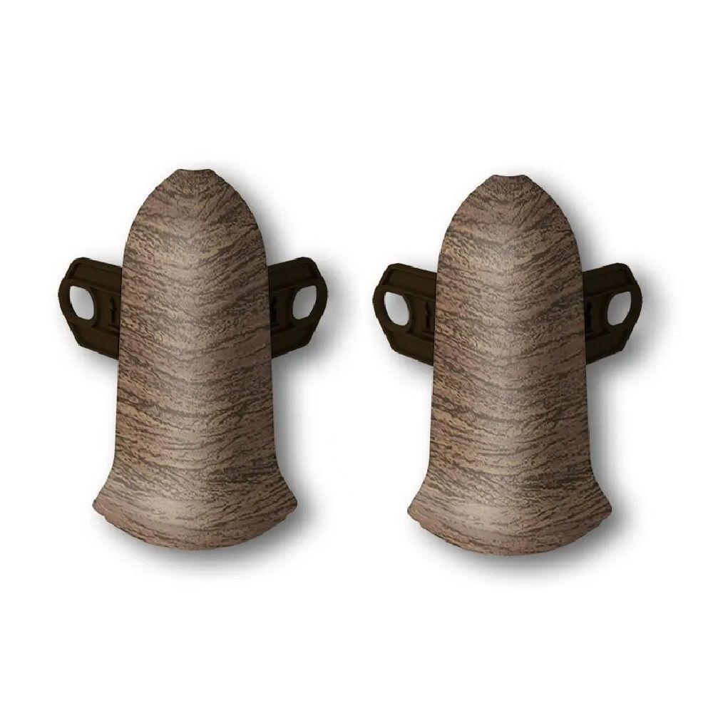 Угол наружный для плинтуса Идеал Классик 55 мм 291 Орех 2 шт