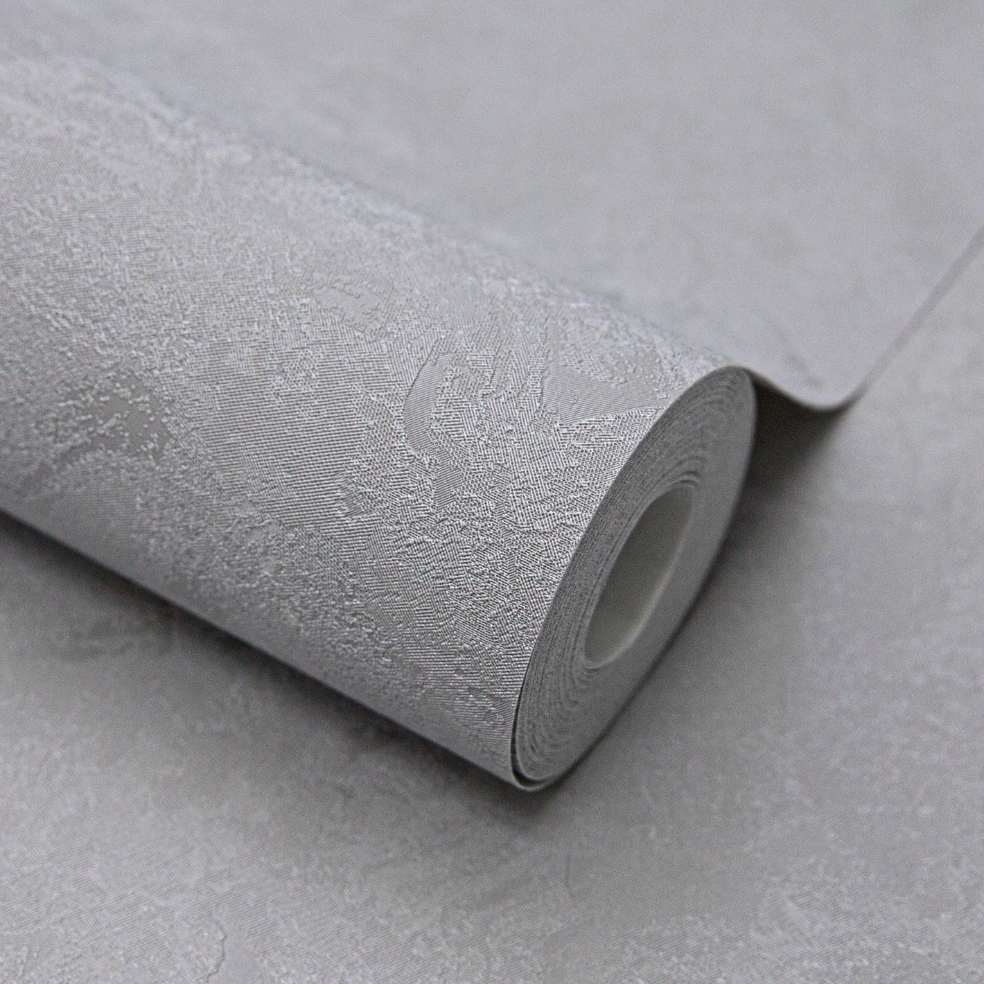 Обои AnturAGe Iskra AN9053-14 серые штукатурка 1,06х10,05 м