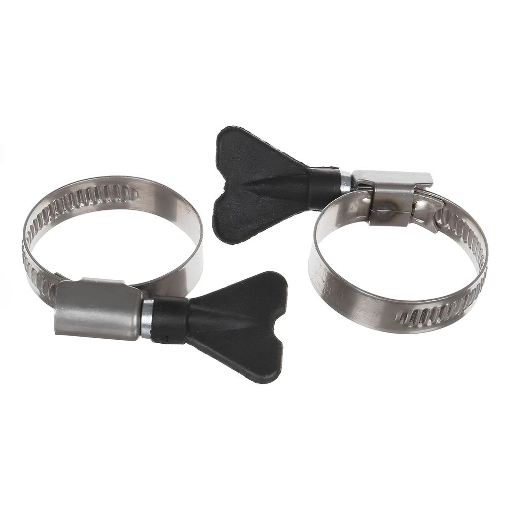 Хомут червячный бабочка 16-25 мм нержавеюшая сталь W2 2 шт