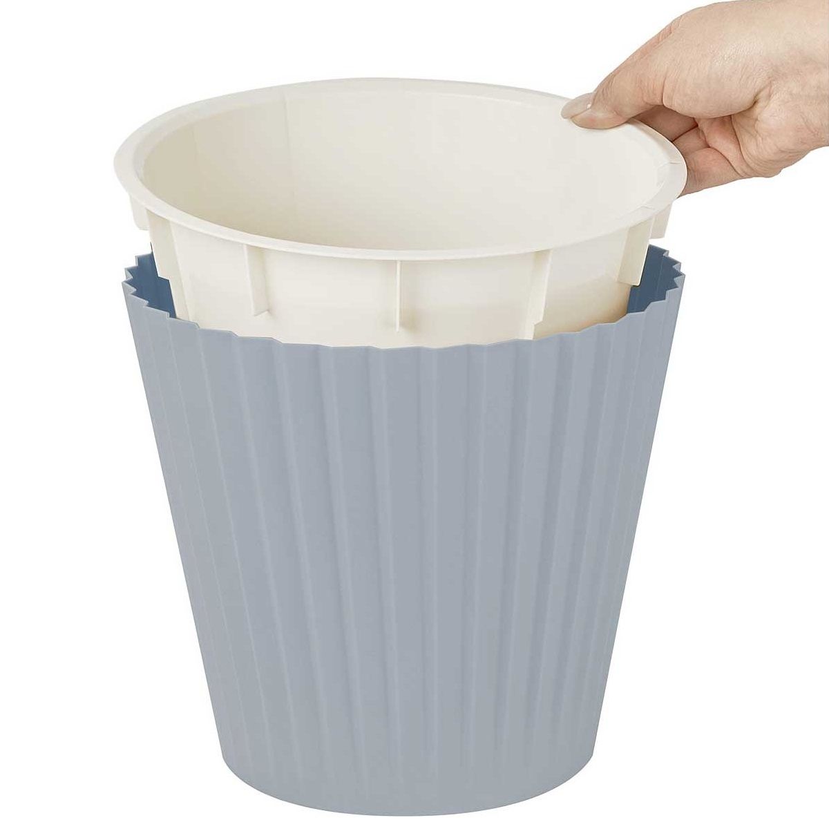 Горшок цветочный InGreen Sand Утренний туман 28 см 10,5 л c дренажной вставкой