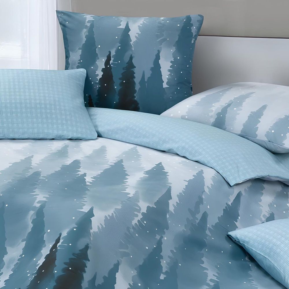 Белье постельное евро сатин Гармоника КГЕ Эколайн (50х70-2 70х70-2)