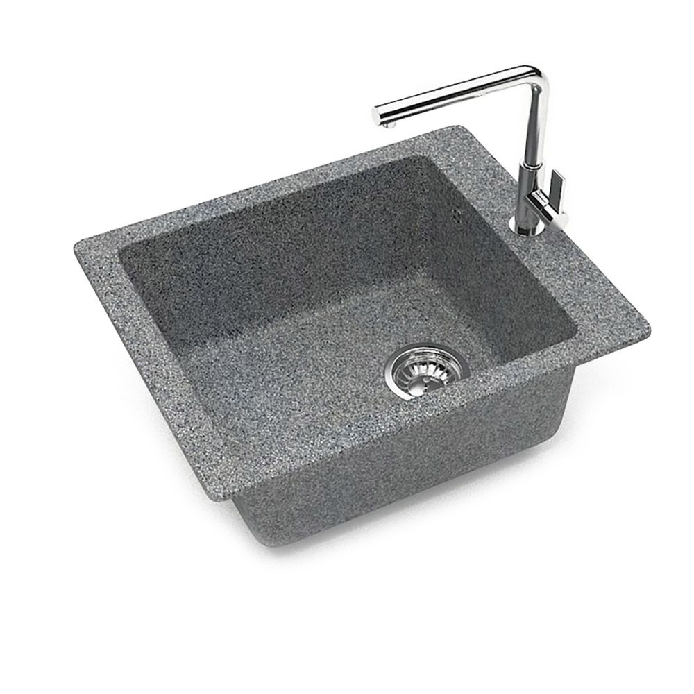 Мойка Granit MARR мрамор Модель8 Линди Z8 Q8 тёмно-серая матовая 500х425х195мм