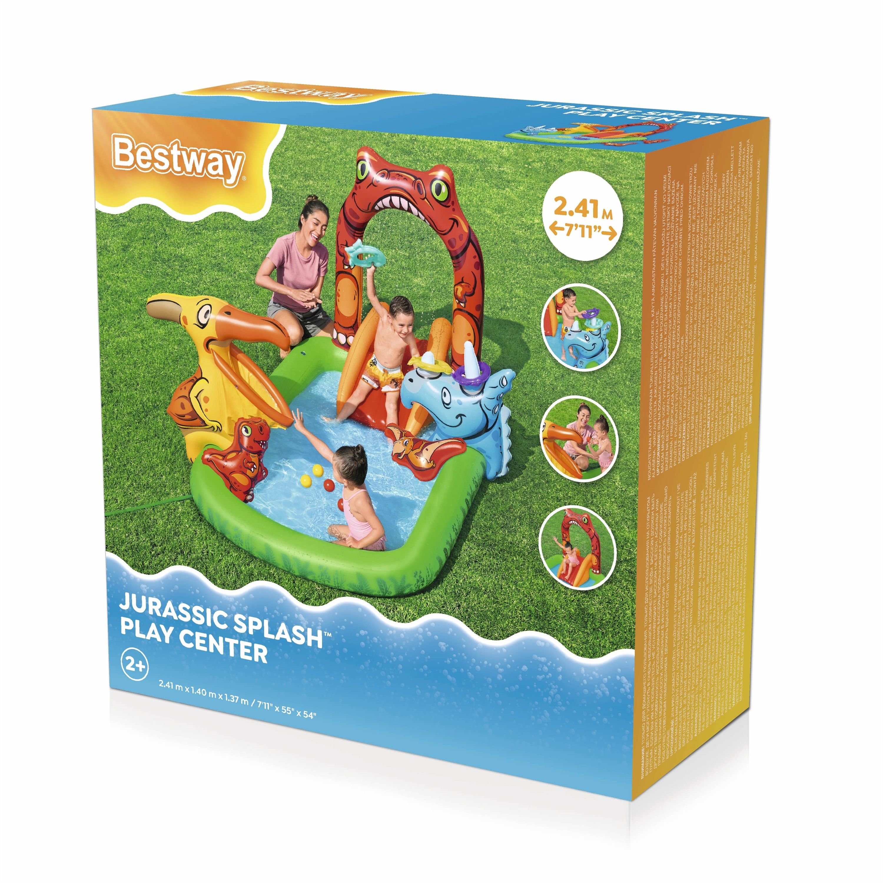 Игровой центр 241x140x137 см Bestway Jurassic Splash 53160