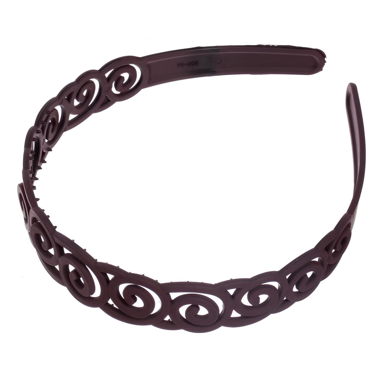 Ободок для волос Province-Emily вензеля пластиковый 2,5 см