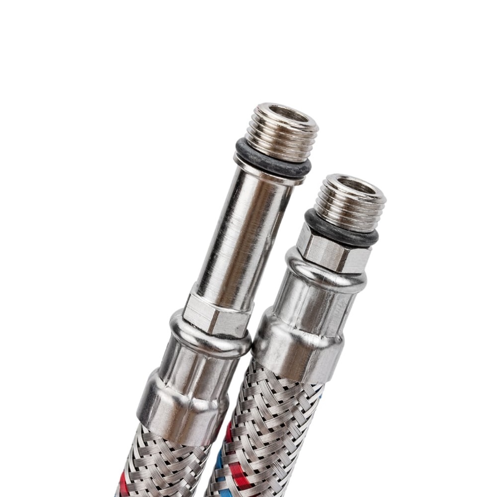 Подводка для смесителя 1/2"хМ10x1х35 1/2"хМ10x1х18 0,8 м Г/Ш 2 шт Mateu