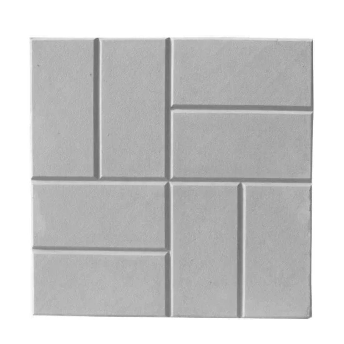 Плитка тротуарная 8 кирпичей 30х300х300 мм серая