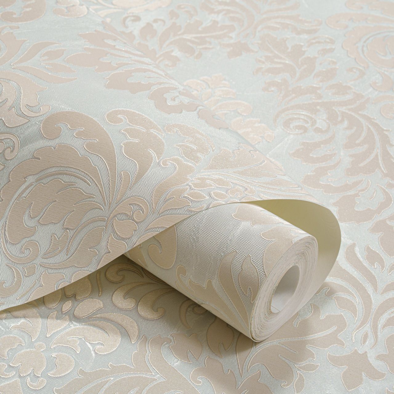 Обои Артекс Элиза 11267-04 светлые зеленые дамаск 1,06х10,05 м