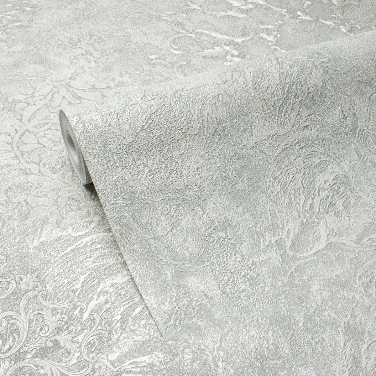 Обои Victoria Stenova Leonardo 589463 оливковые штукатурка 1,06х10 м