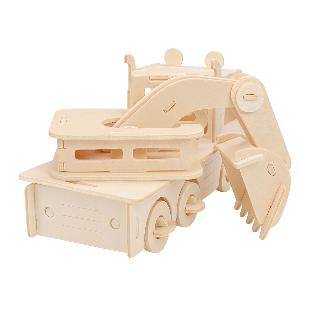 Модель сборная из дерева Экскаватор