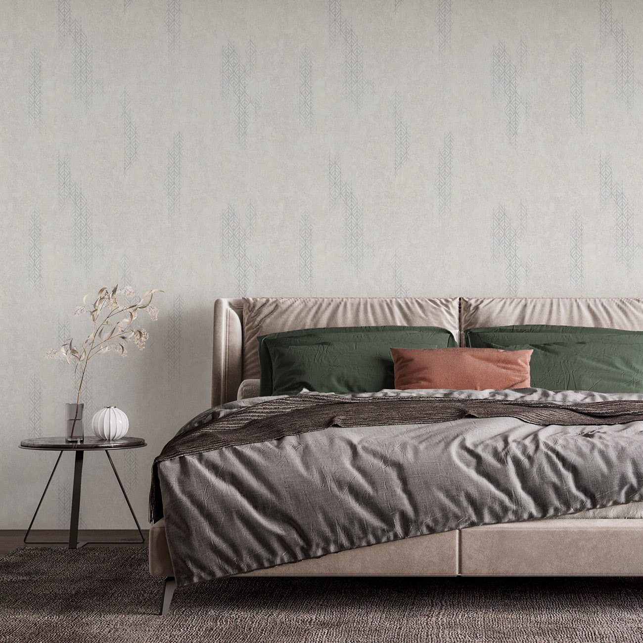 Обои Palitra Home Эврика HC72724-44 серые орнамент 1,06х10,05 м