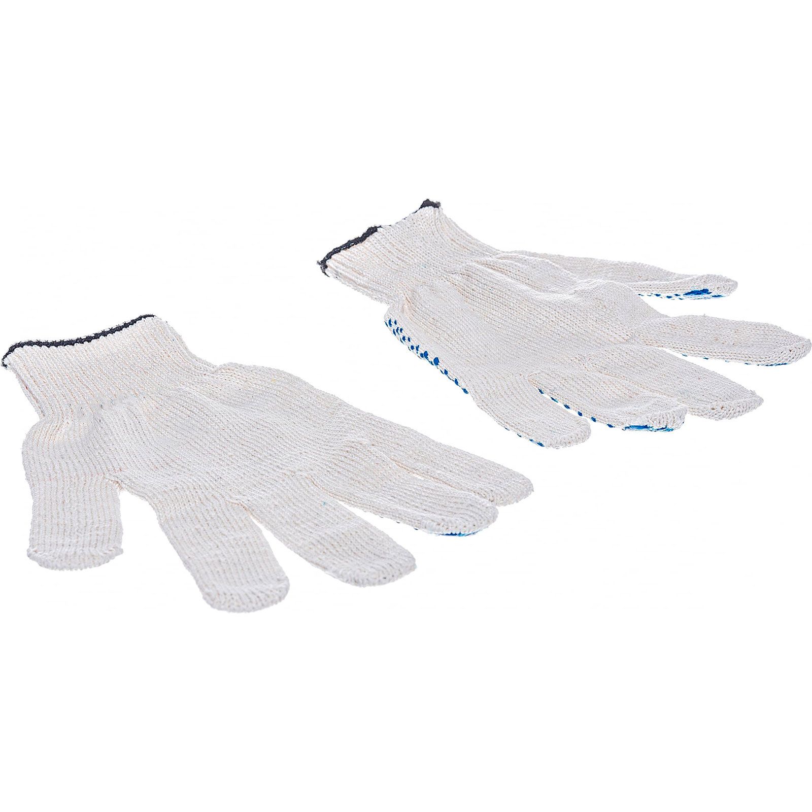 Перчатки х/б с ПВХ 5-ти ниточные белые