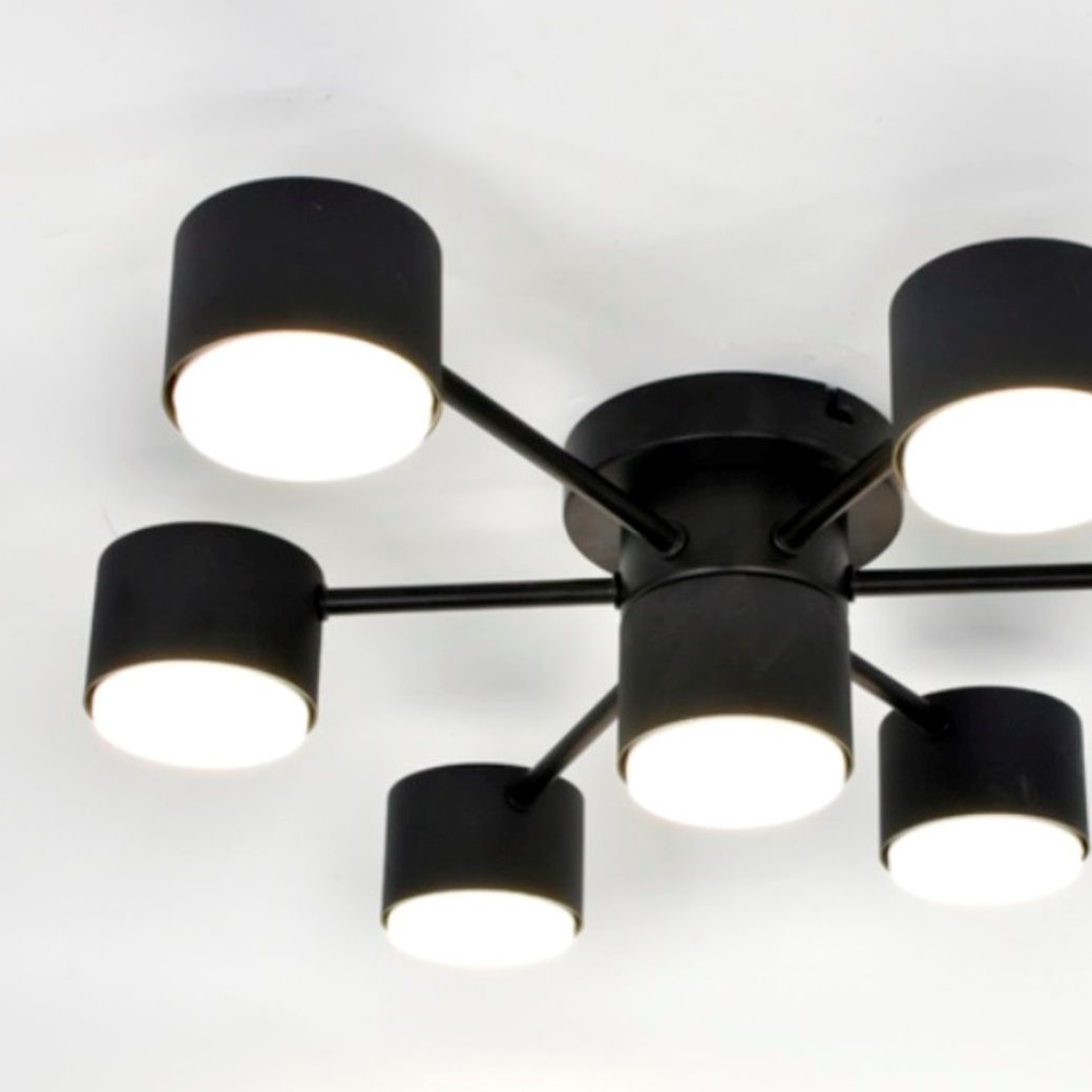 Люстра потолочная General Стеллар GCHL-7GX53-M черная