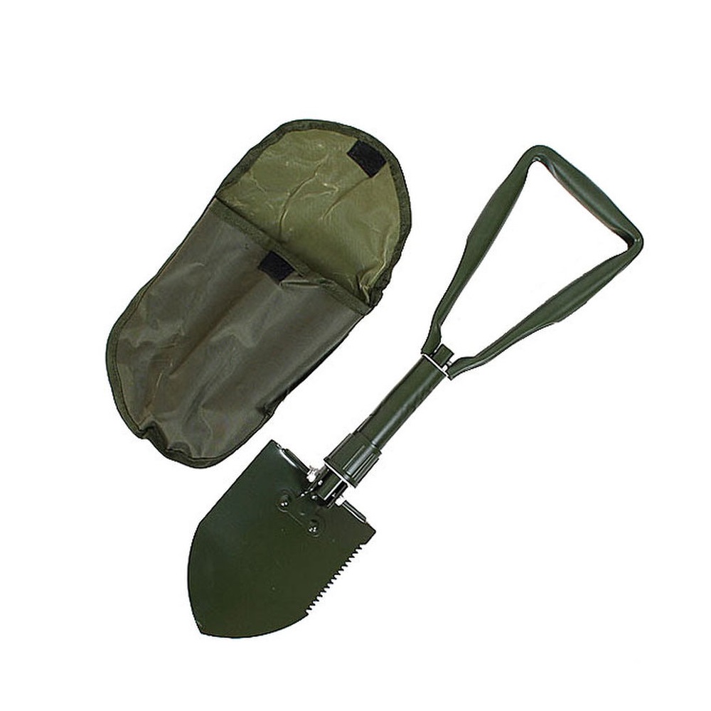 Лопата туристическая складная 47 см в чехле AT103 хаки