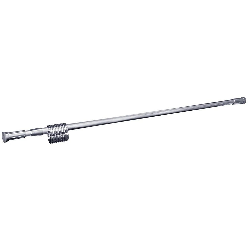 Карниз для ванной комнаты 110-200 см хром с пружинным кольцом Zalel 110-200