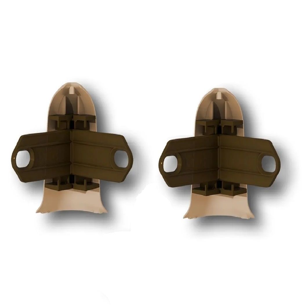 Угол наружный для плинтуса Идеал Классик 55 мм 291 Орех 2 шт