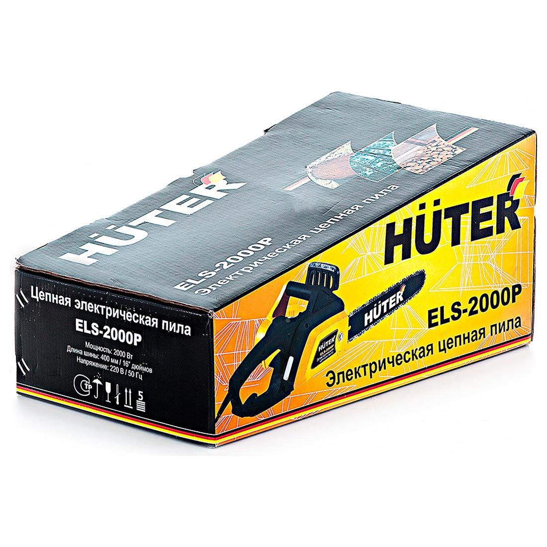 Пила цепная электрическая Huter ELS-2000P 2000 Вт шина 16"/40 см