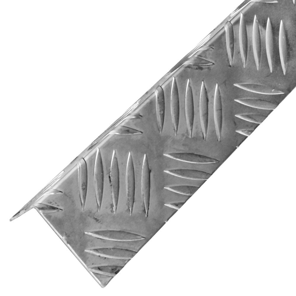 Уголок алюминиевый 50х30 мм 2 м рифленый