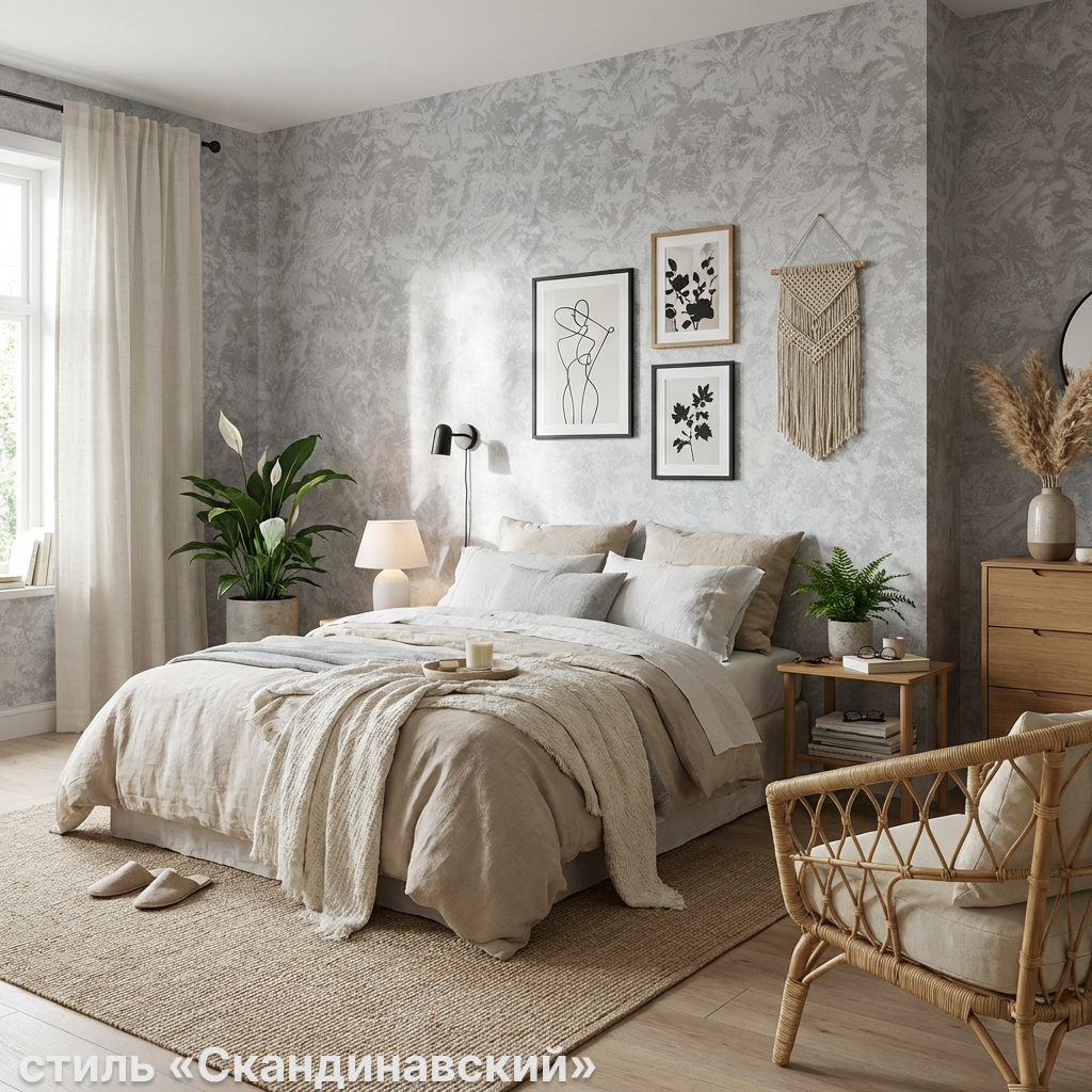 Обои Green Walls Фернандо С50 5056 06 темные серые штукатурка 1,06х10,05 м