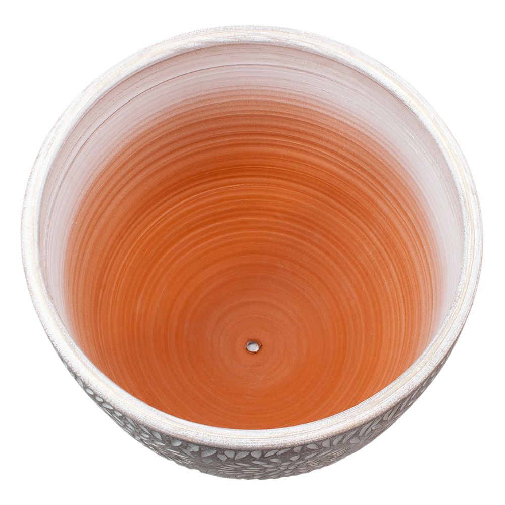 Горшок цветочный Бутон Астра 4 бело-жемчужный 20 л