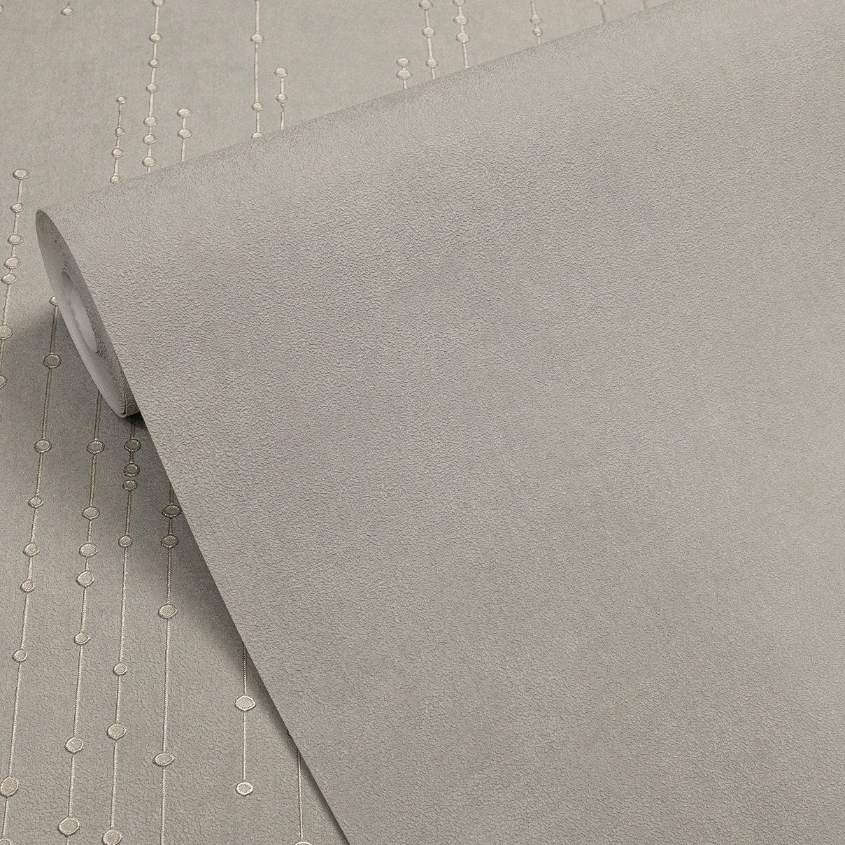 Обои Ateliero Collier 585303 серые однотонные 1,06х10 м