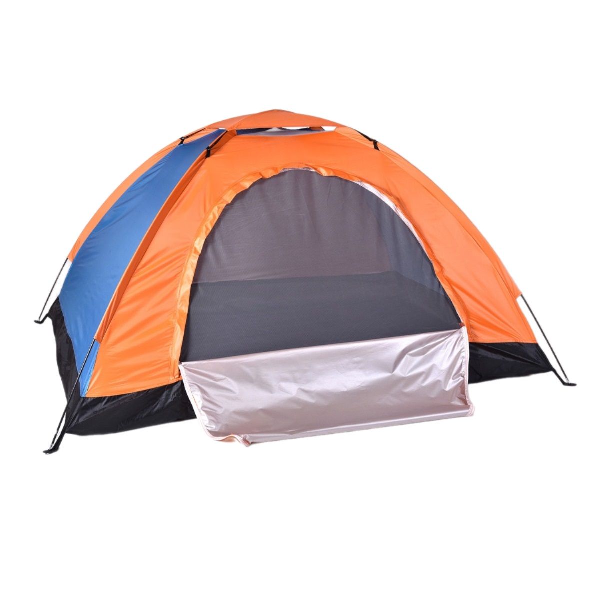 Палатка туристическая 3-х местная 200х150х110 см однослойная микс арт.10919-00149