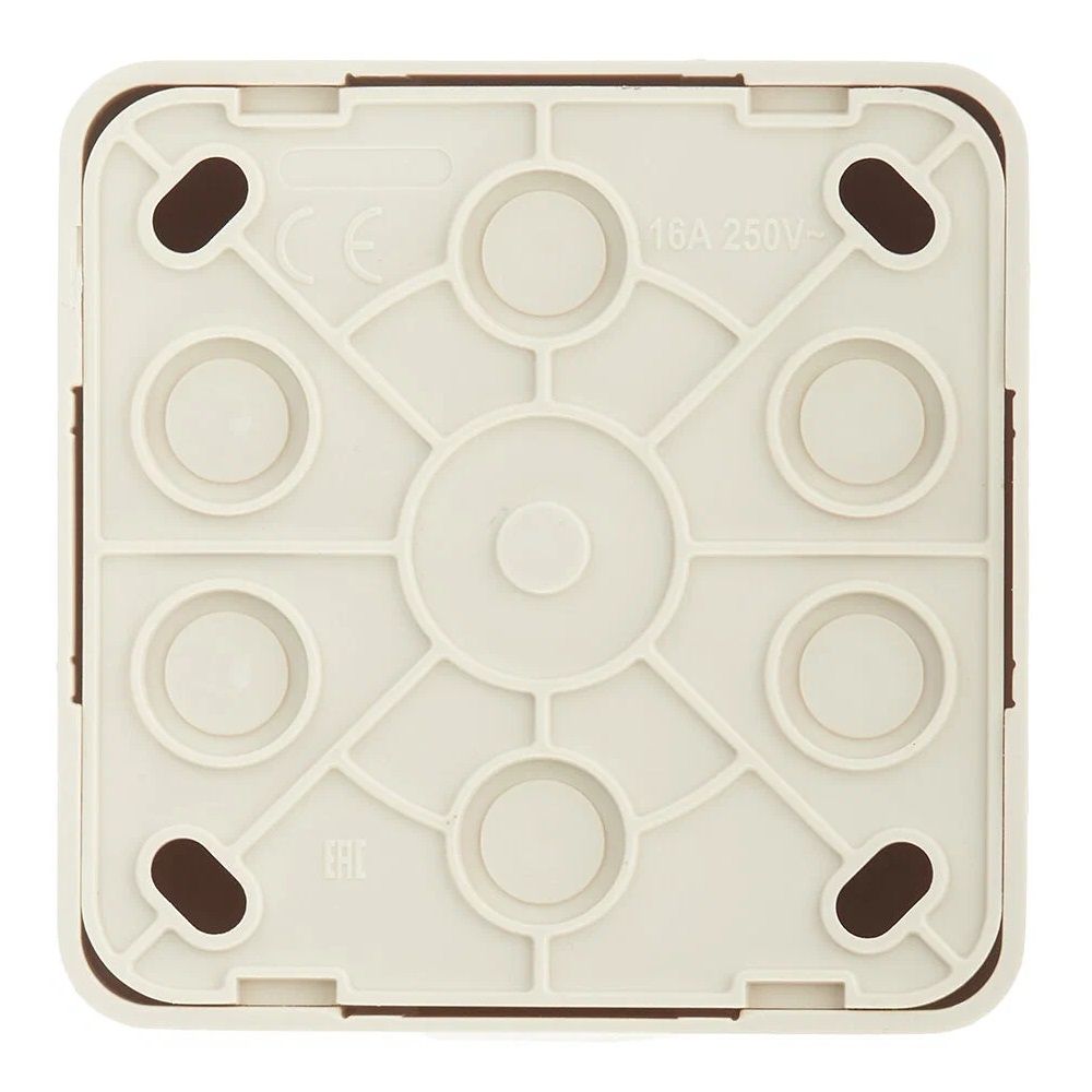 Розетка 1-м ОП VIOLA с заземл. крем. LEZARD 751-0300-122