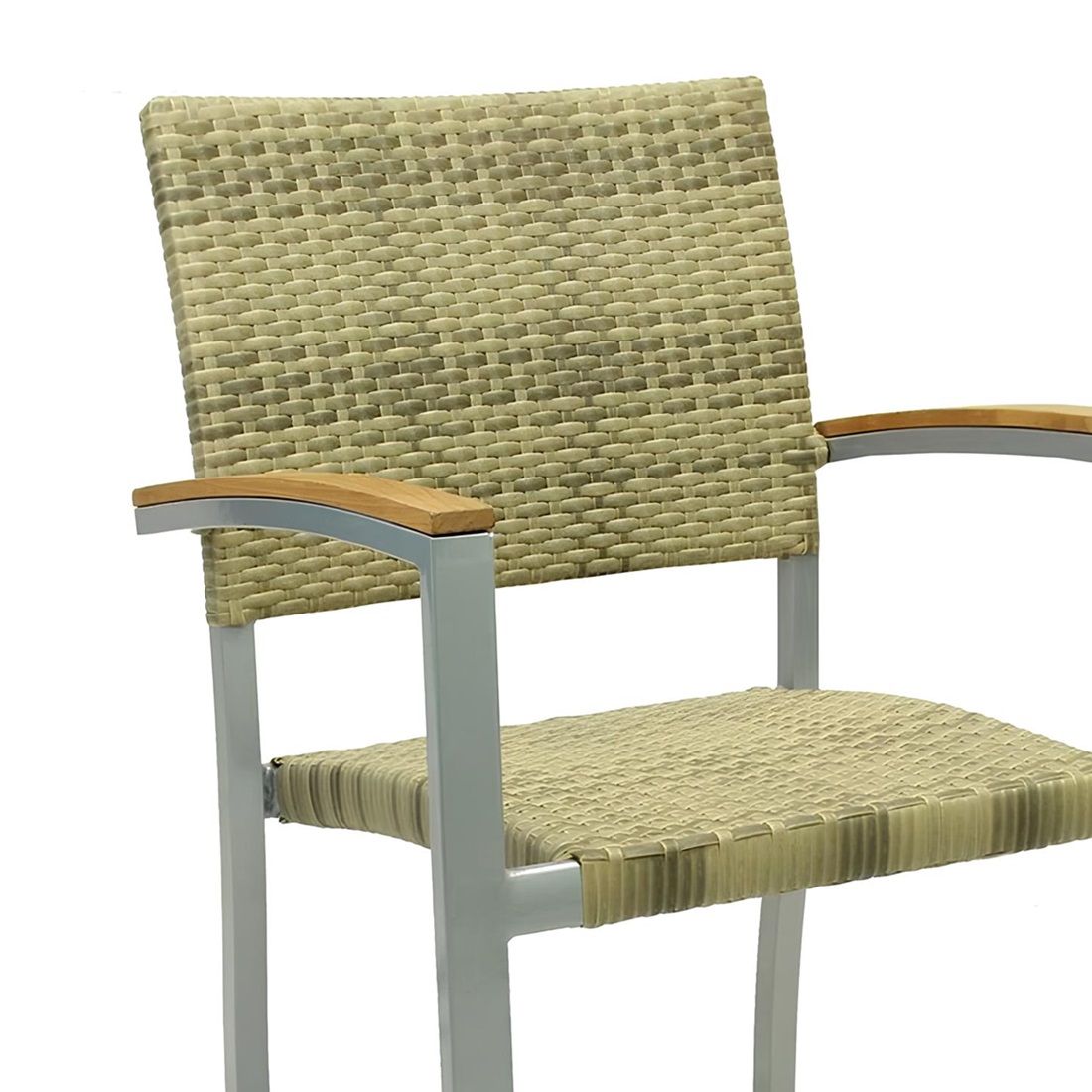 Кресло садовое Борнео 57х55х85 см до 150 кг слоновая кость