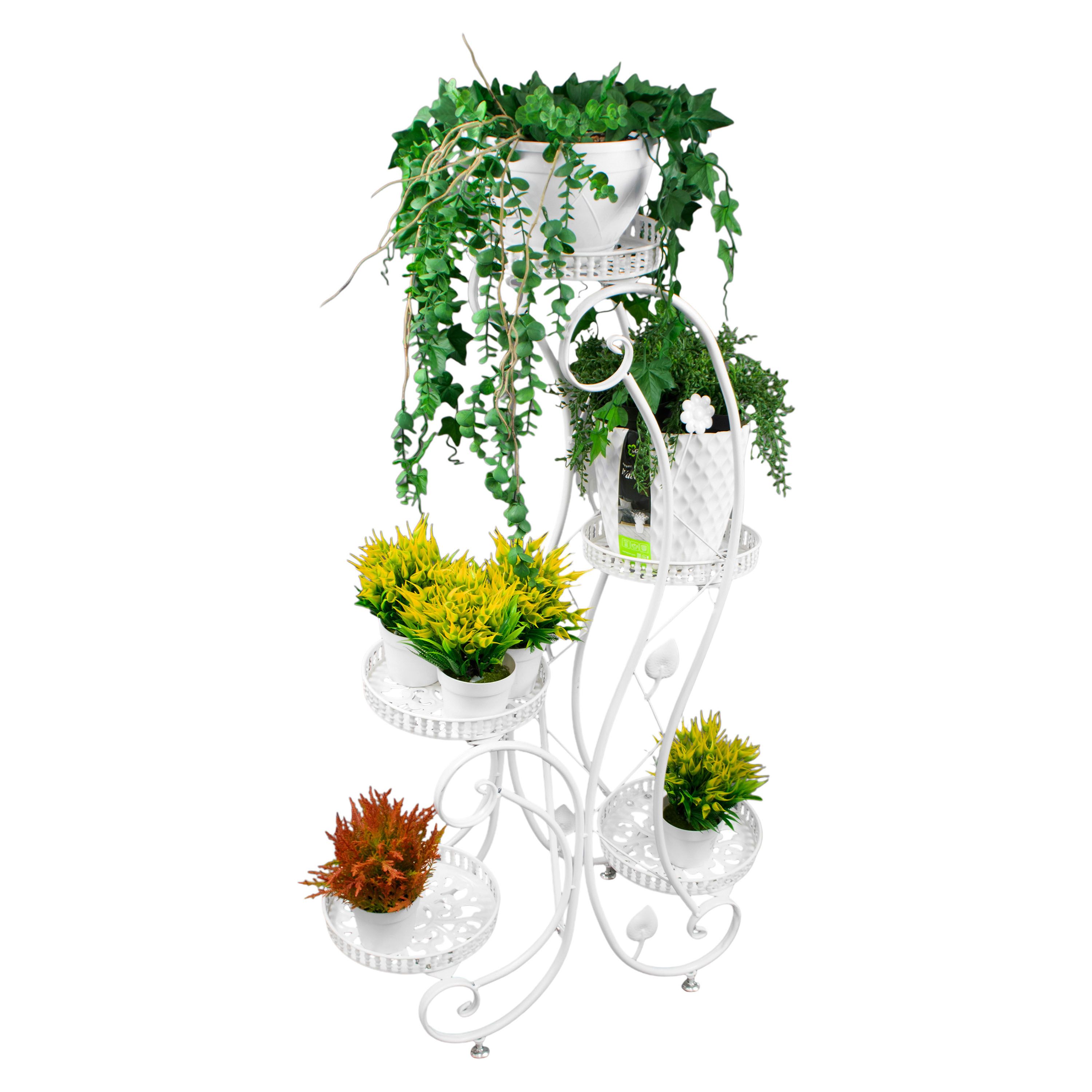 Подставка на 5 цветков белая 1040х680 мм 2024-3461