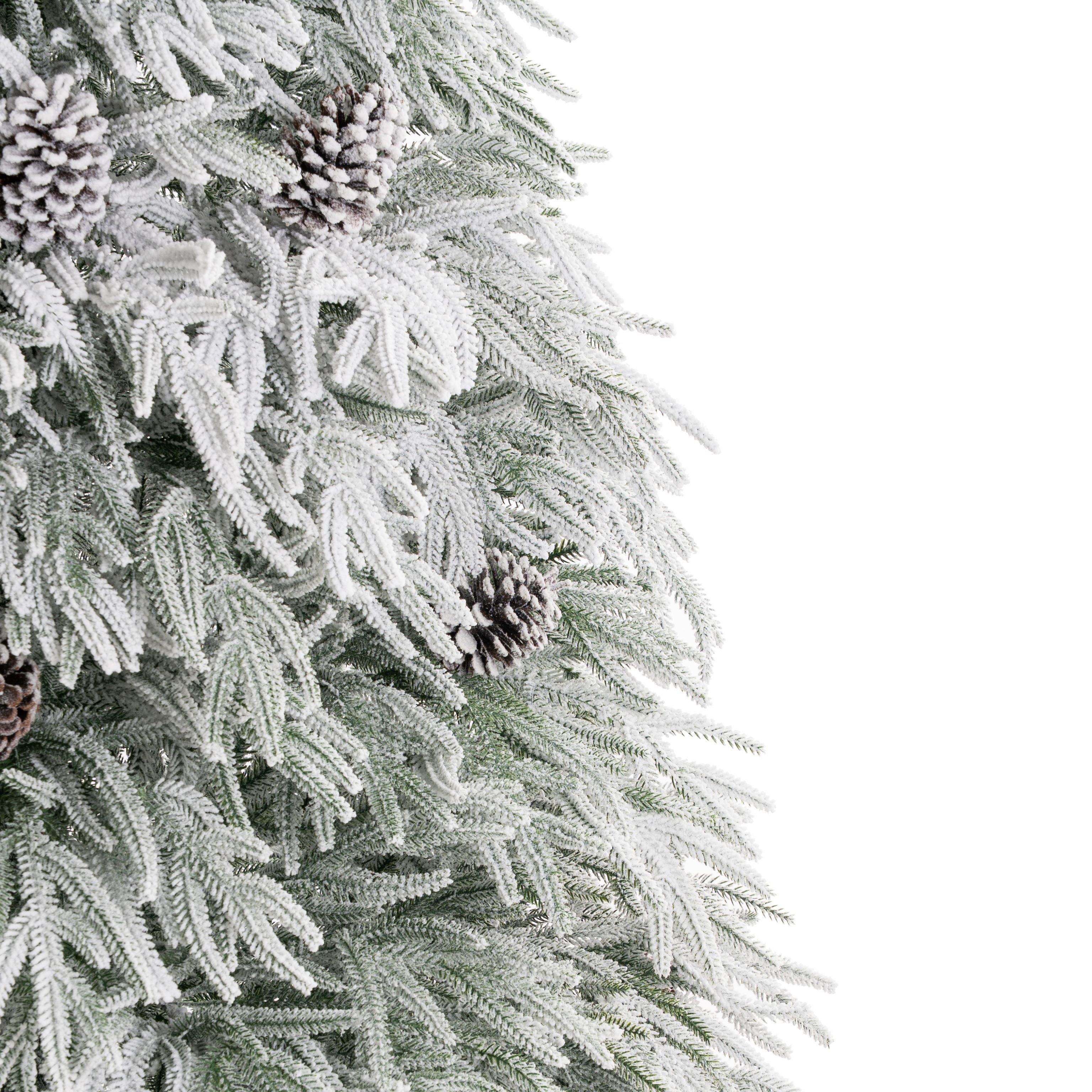 Елка искусственная Моя Елочка Gaia Заснеженная 180 см литая 2024-9109