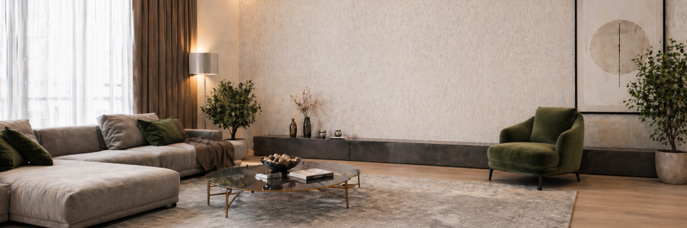 выбор обоев для уютной современной гостиной