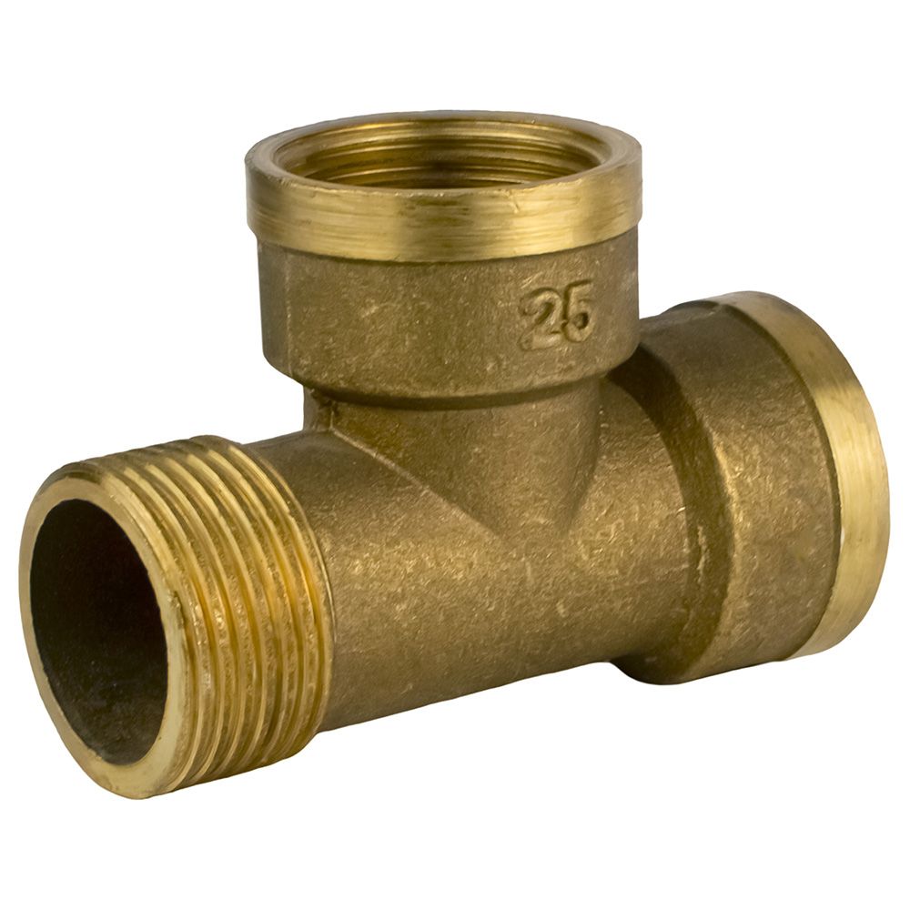 Тройник латунь 1" ВР/ВР/НР