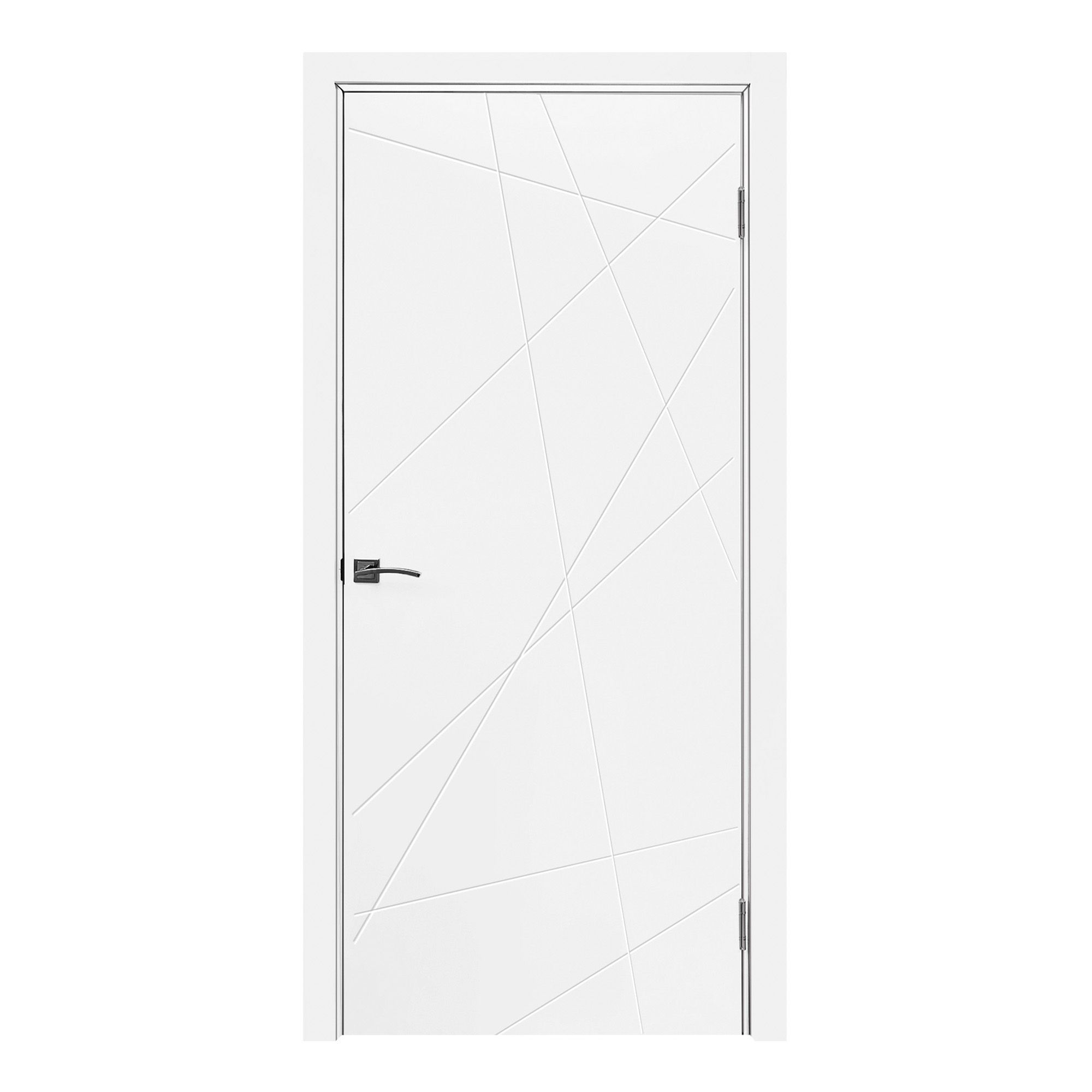 Полотно дверное ДГ Паутинка софт белый гладкий 800*2000