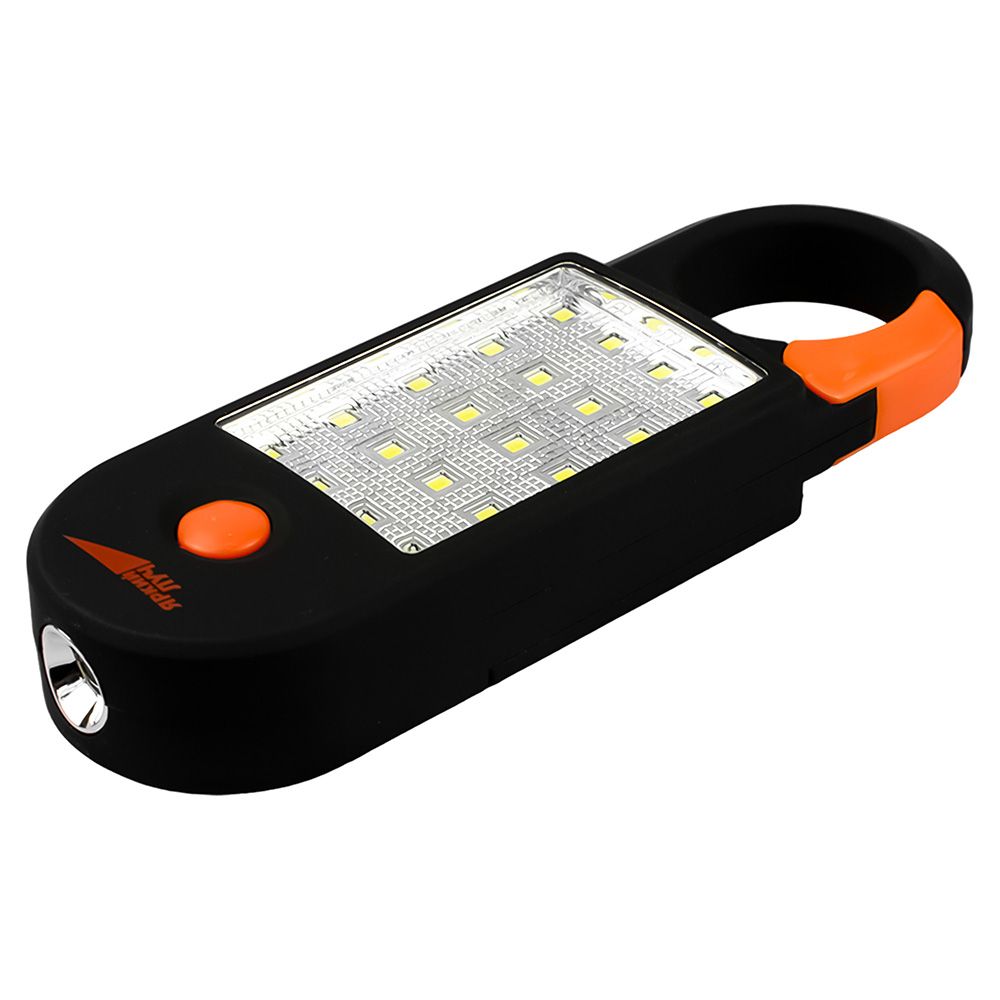 Фонарь светодиод.0.5W+20SMD, карабин, магнит, на 3xAAA Оптимус-mini ЯРКИЙ ЛУЧ