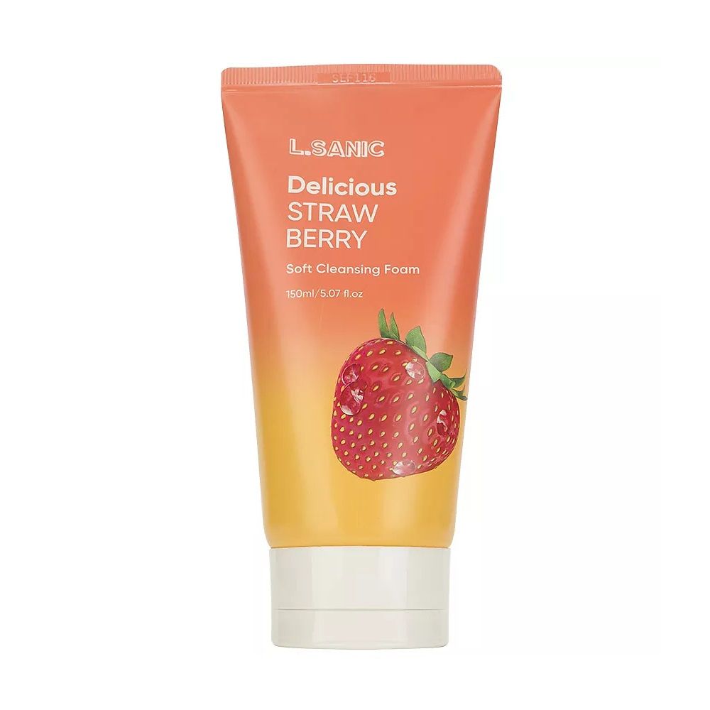 Пенка для умывания L.Sanic Очищающая с экстрактом клубники 150 мл