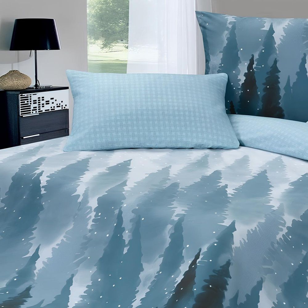 Белье постельное евро сатин Гармоника КГЕ Эколайн (50х70-2 70х70-2)