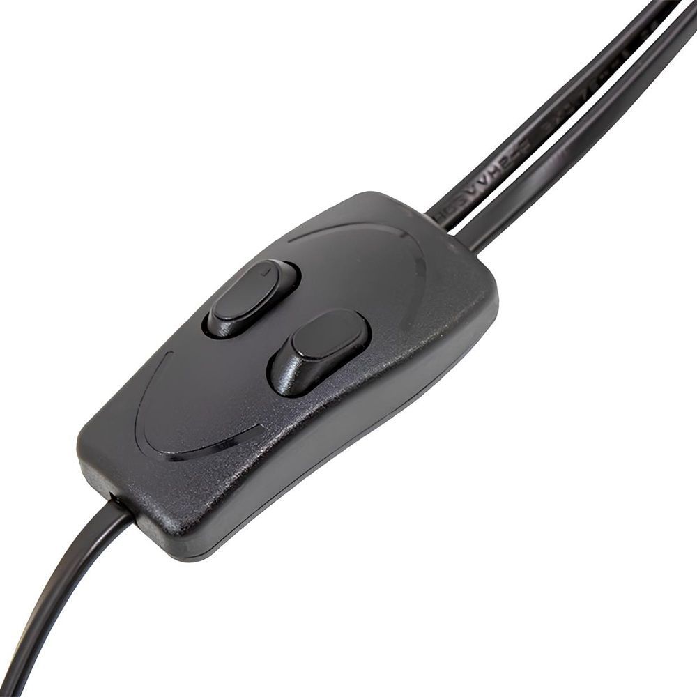 Торшер с двумя плафонами МТ2015 60Вт Е27 78-156 см черный/античная медь