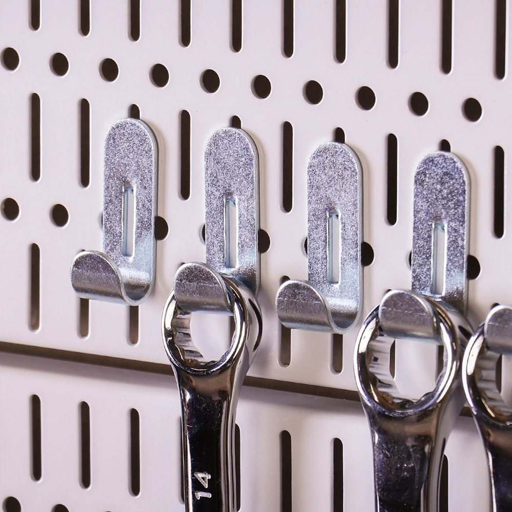 Крючок д/перфорированной панели 5 шт. 37х8х14 мм LWHK003