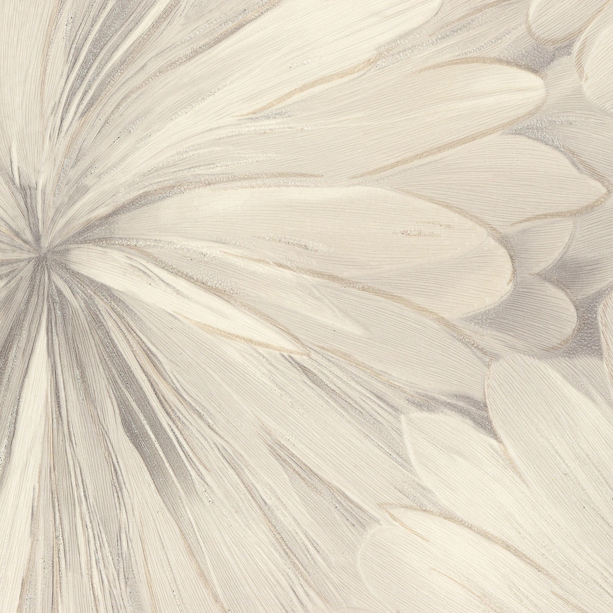 Обои Ornamy Florance 8090-11 серые цветы средние 1,06х10 м