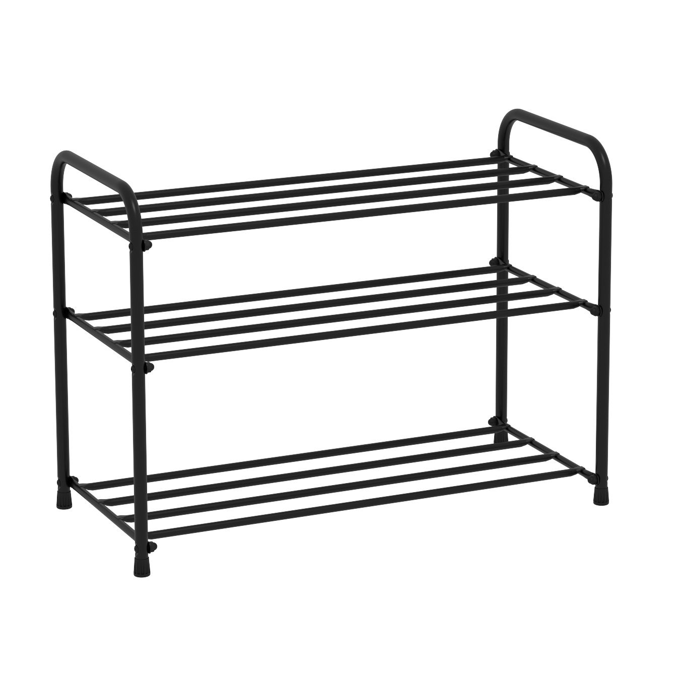 Полка для обуви Альфа 23 650х410х300 мм металл Черный