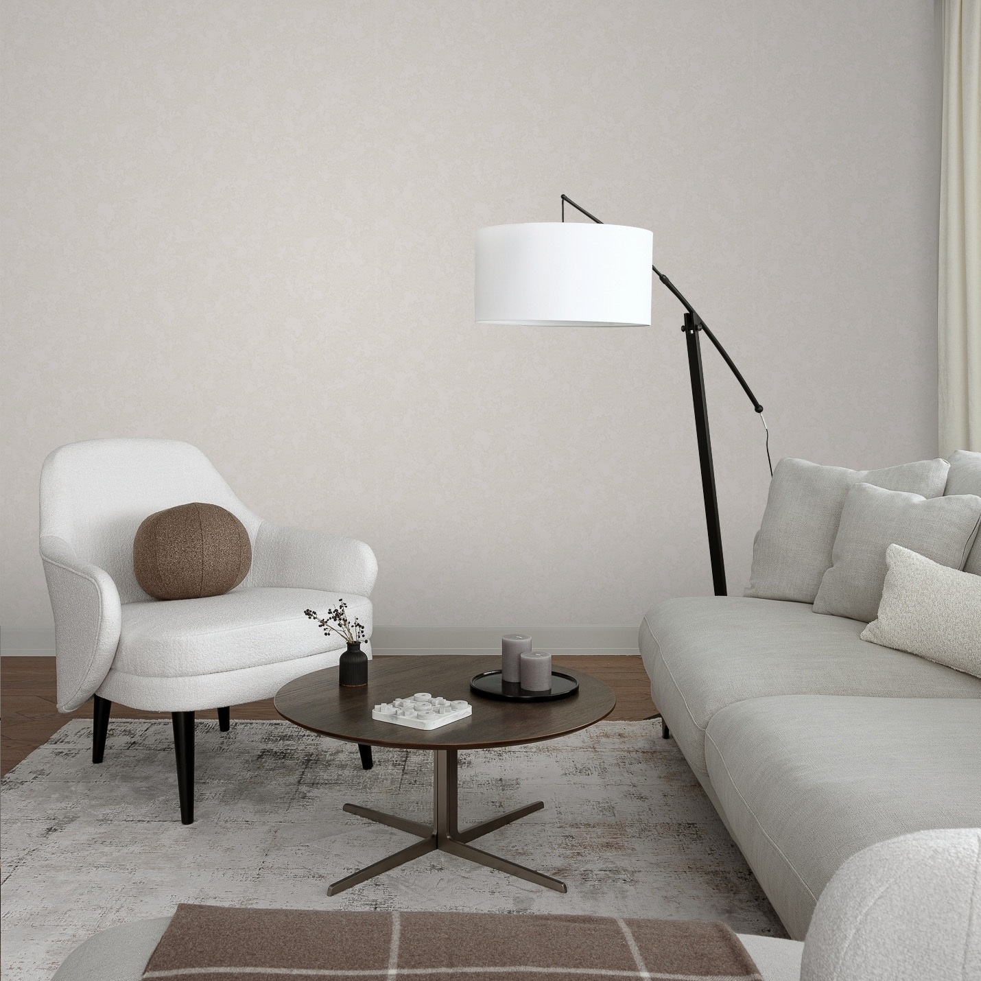 Обои Erismann Фредерик 61012-04 кофе штукатурка 1,06х10 м