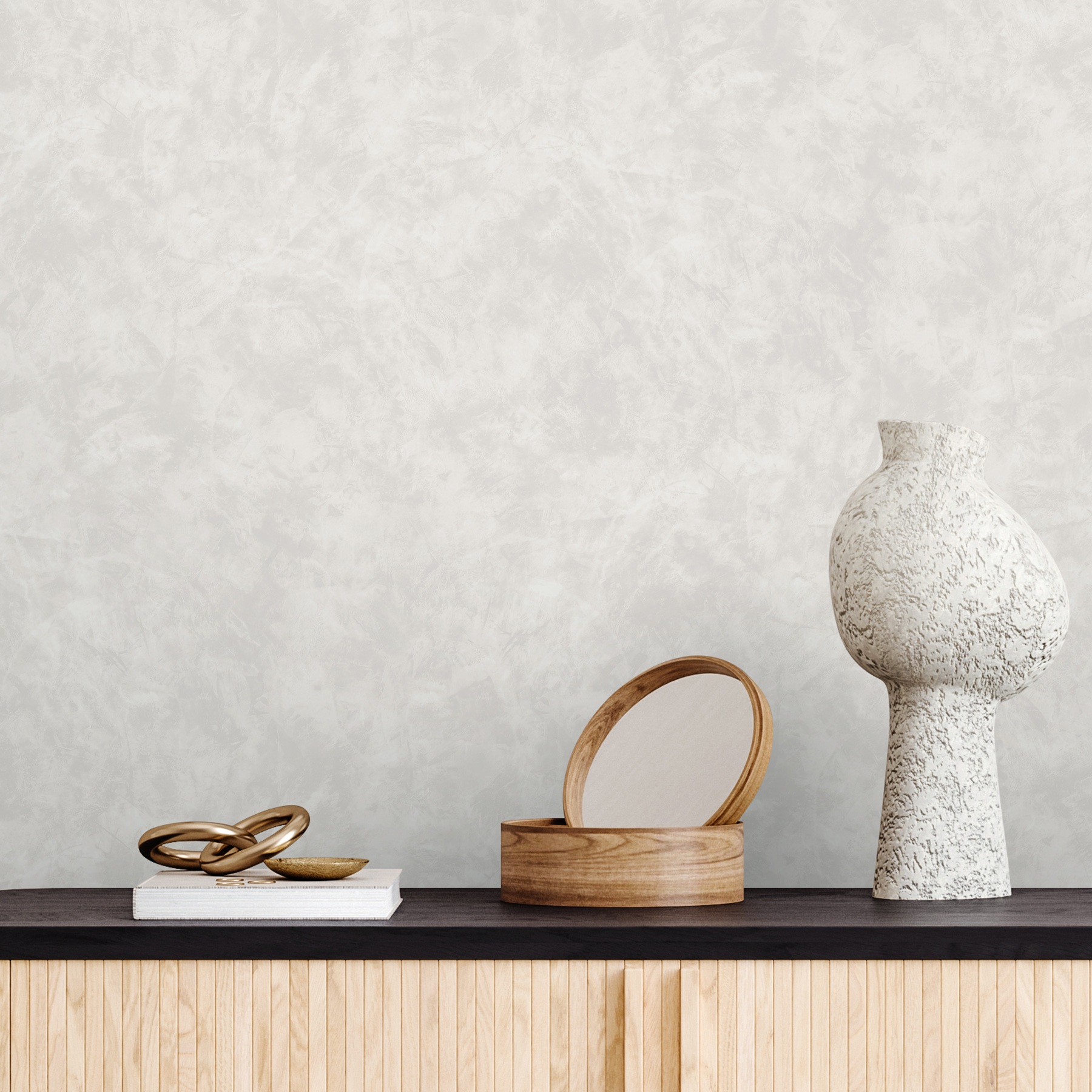 Обои Victoria Stenova Peony 585342 бежевые штукатурка 1,06х10 м