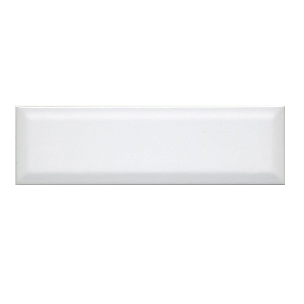 Плитка настенная Kerama Marazzi Аккорд 9010 грань 8,5х28,5 см белая 0,97 м2