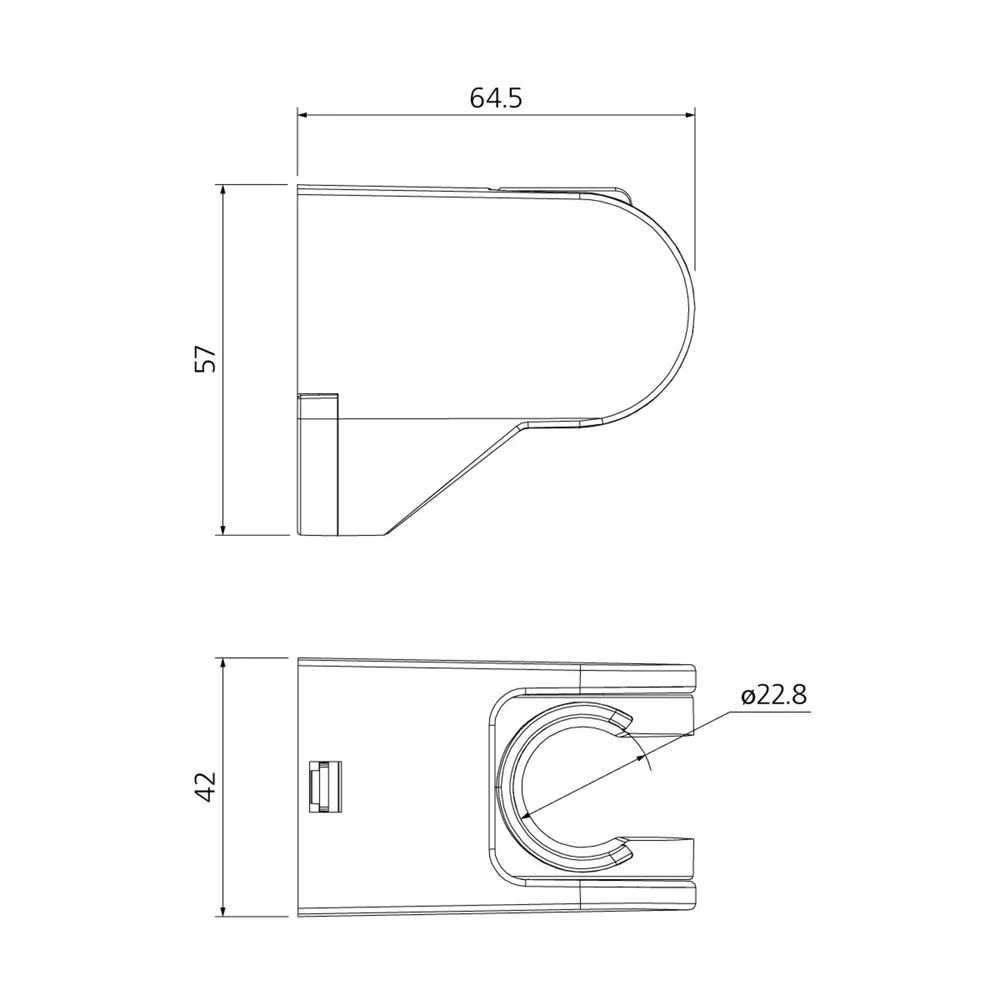 Держатель для душевой лейки Milardo 360CP00M53