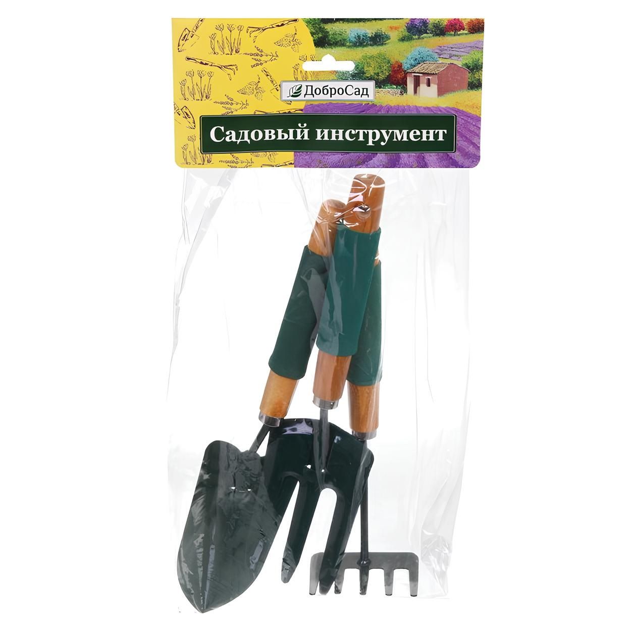 Набор садовых инструментов Эконика 3 пр (совок, грабельки, вилка)